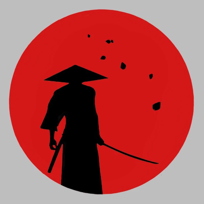 Nippomania - Samurai Silhouette, drapeau japonais