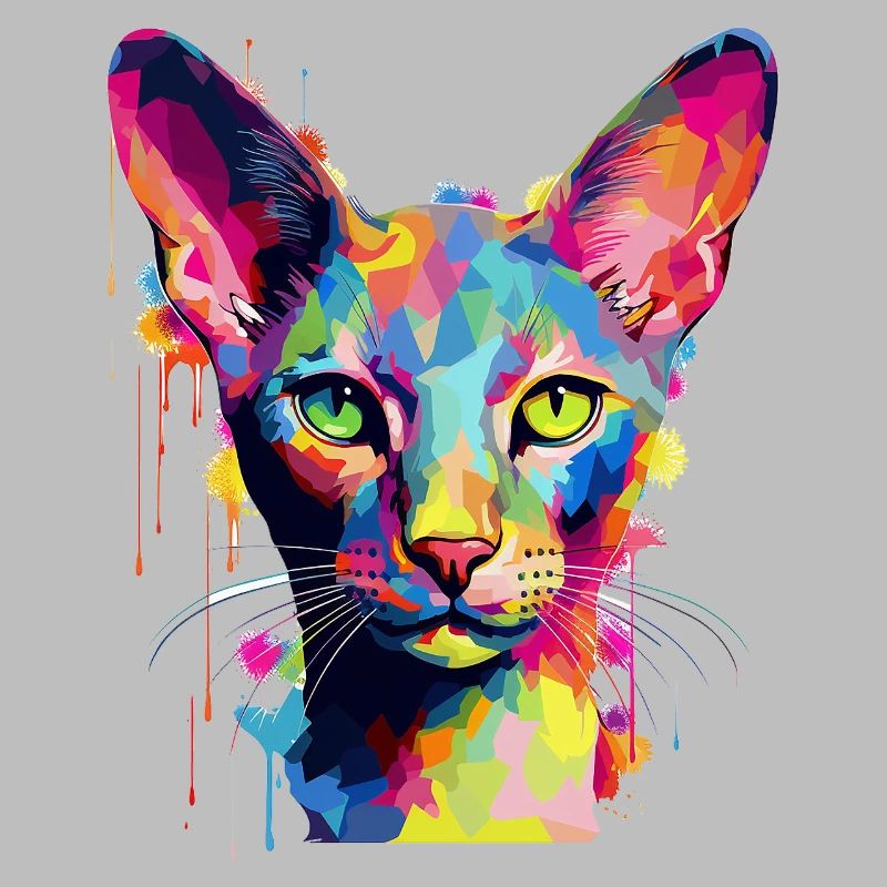 Explosion de couleurs Cat Art