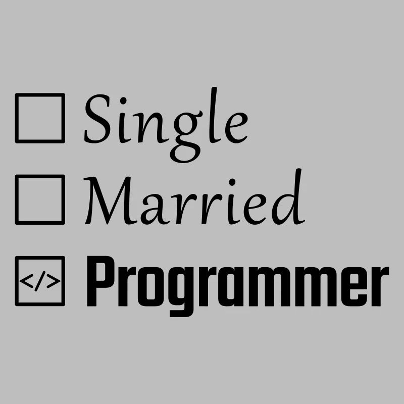 Single, verheiratet, Programmierer