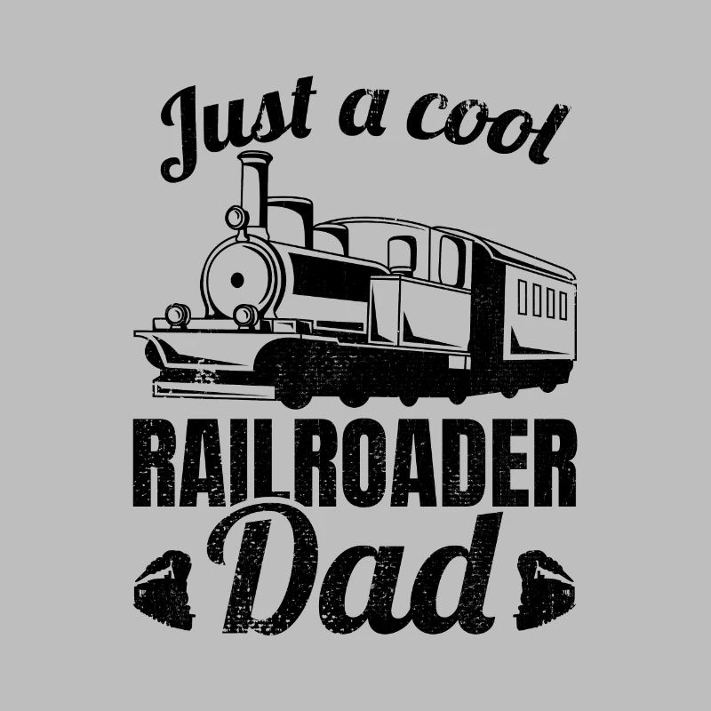 Nur ein cooler Eisenbahn Papa