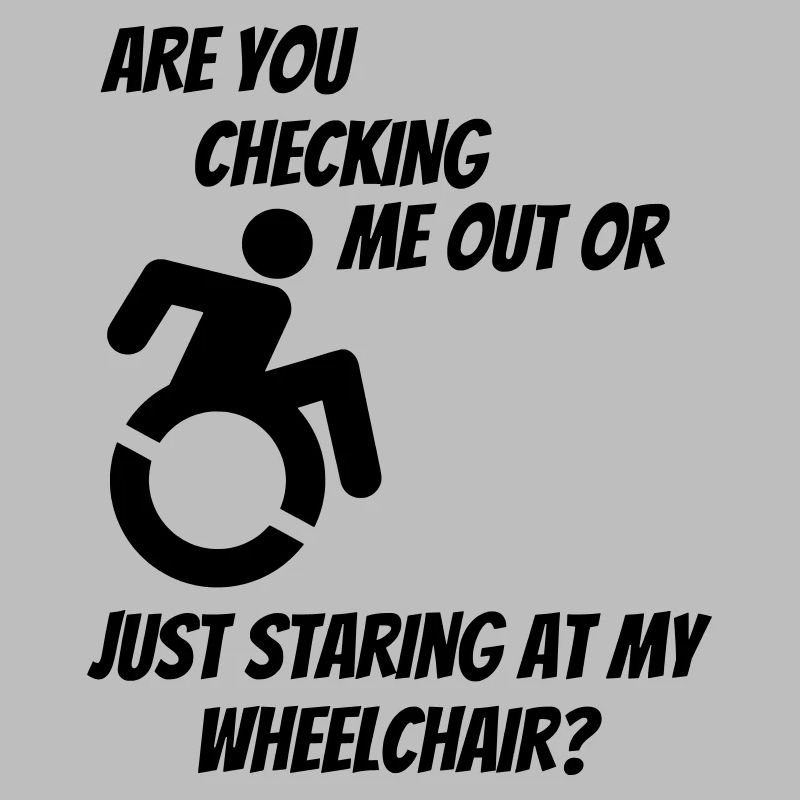 Werden Sie mich oder meinen Rollstuhl überprüfen? #