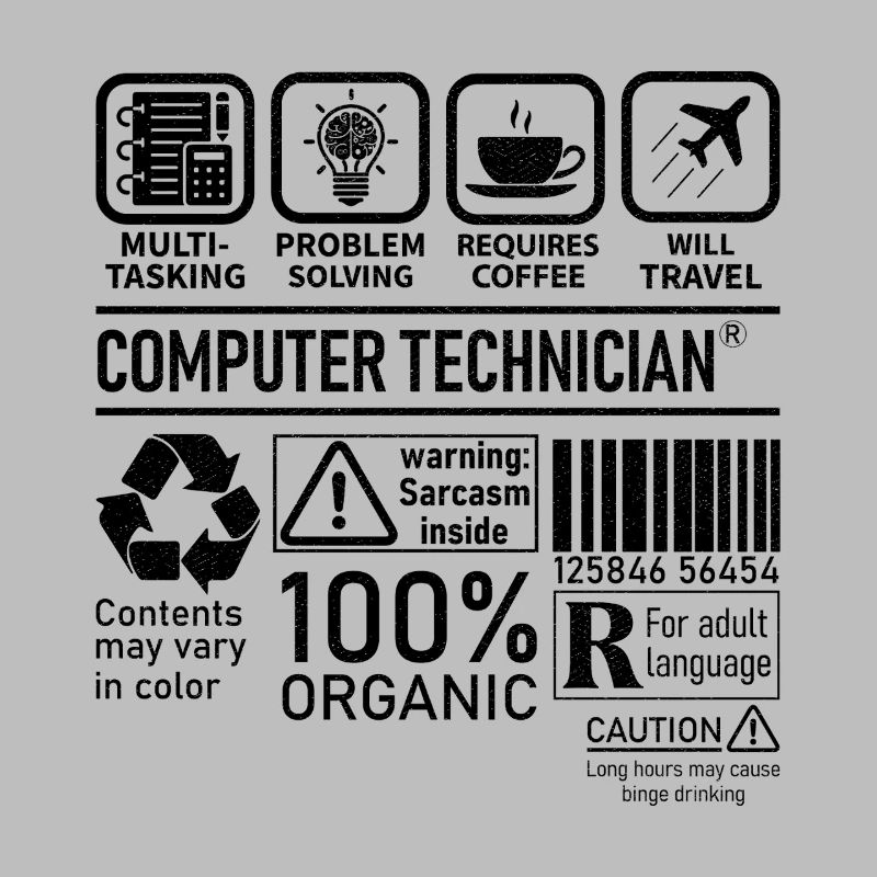 Technicien en informatique multitâche résolution de problèmes