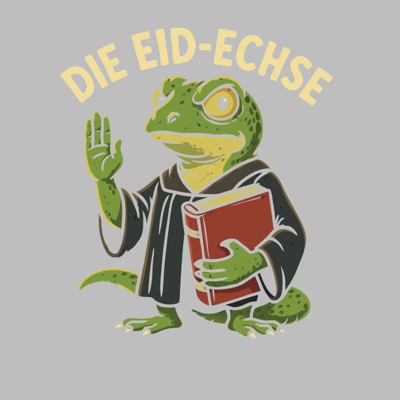 Die Eid-Echse als lustiger Justiz-Gag