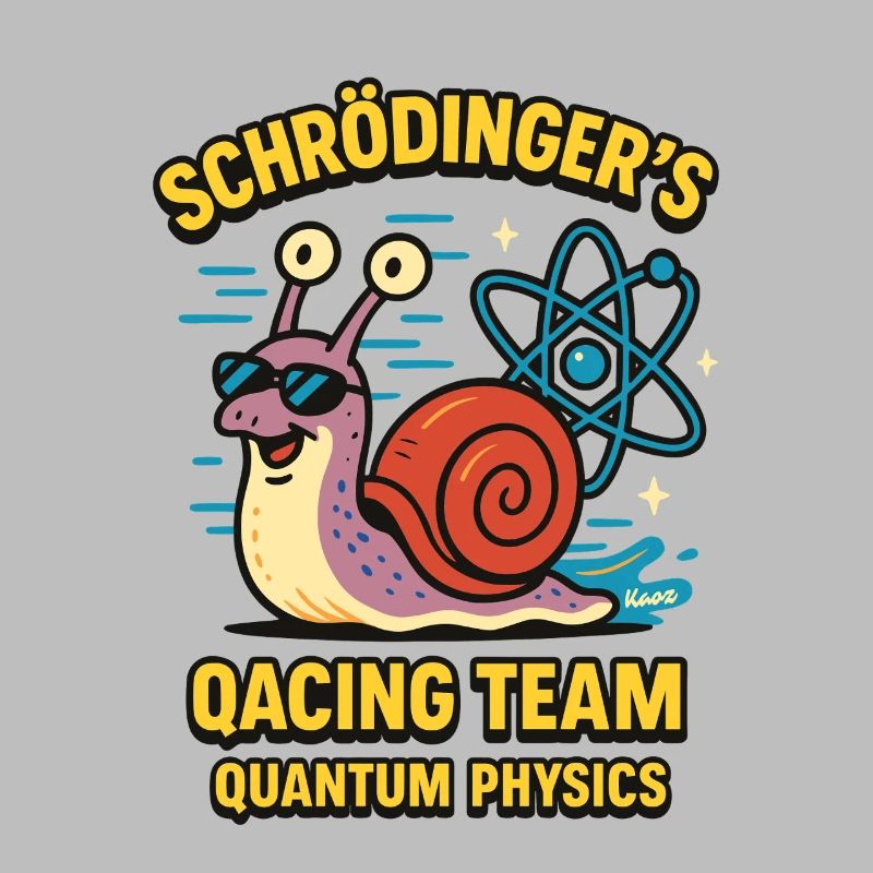 L’équipe de Qacing de Schrödinger : Escargot de physique quantique