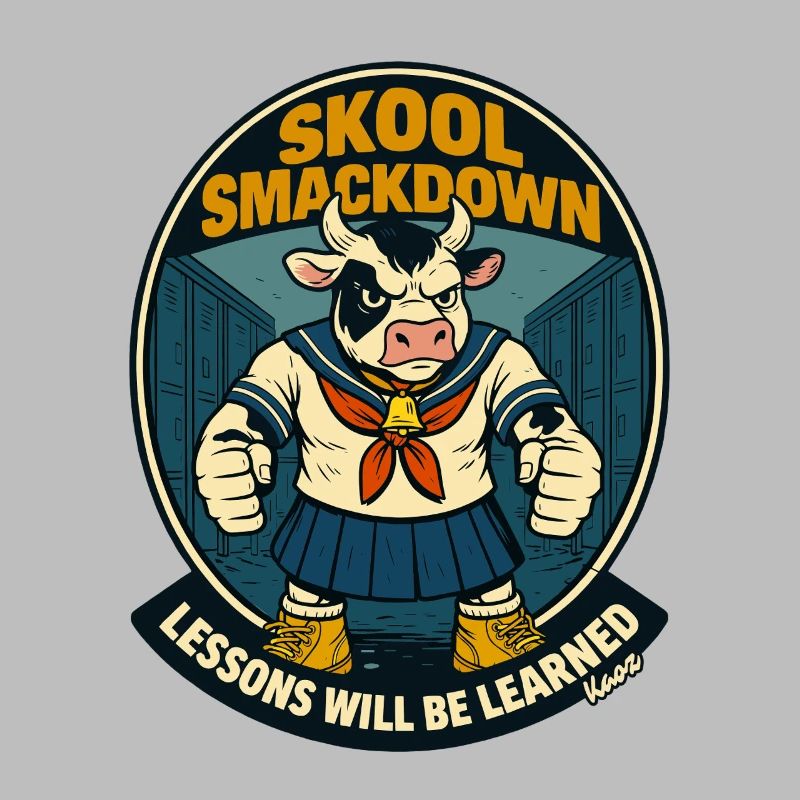 Affrontement de vaches à l’école