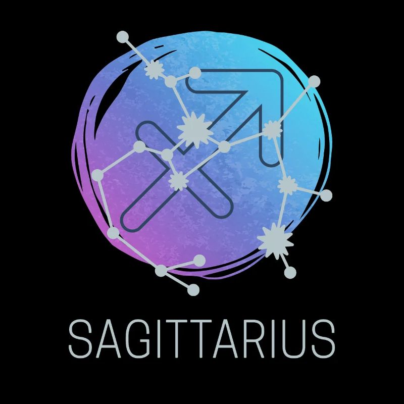 Sagittarius Sagittarius Zodiac Astrology Design