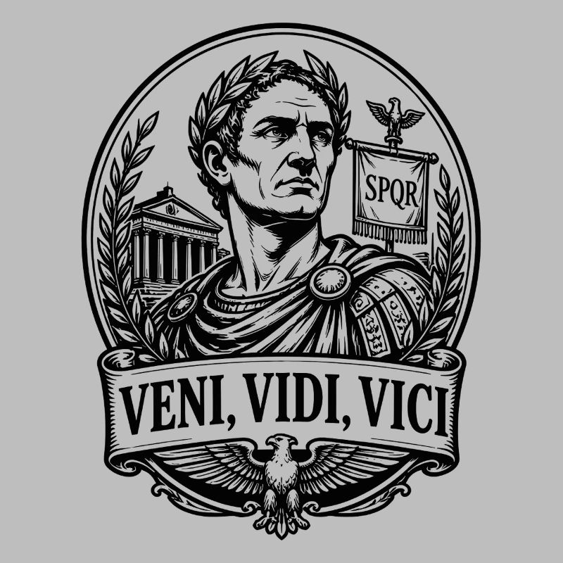 Caesar Veni Vidi Vici Rom Imperator Retro
