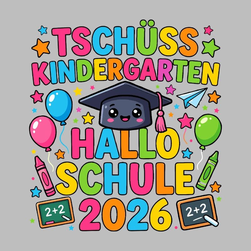 Tschüss Kindergarten Hallo Schule 2026 Einschulung