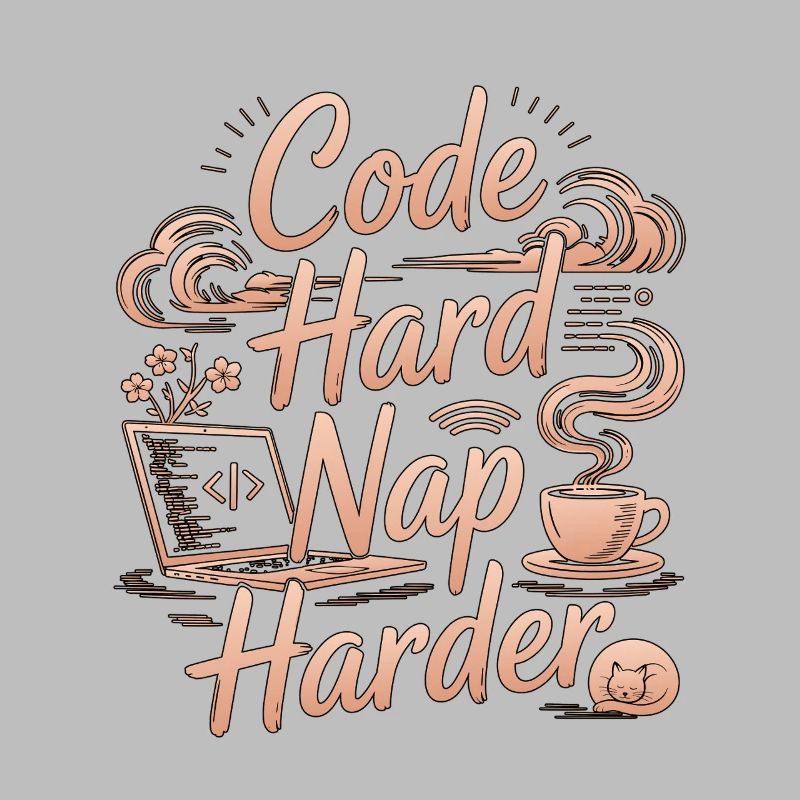 Remote Developer Code Hard Nap Harder Remote Coder