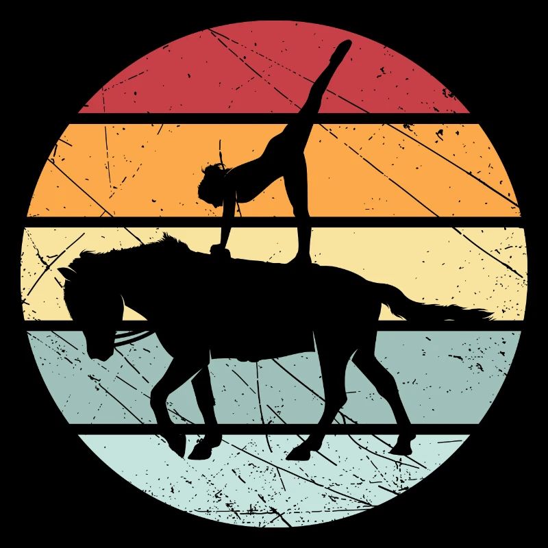 Cheval de cheval d'équitation rétro Volti