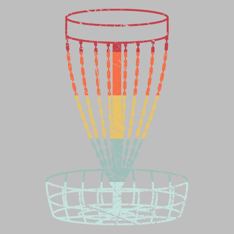 Disc Golf Retro Frolf Korb Scheibengolf Geschenk
