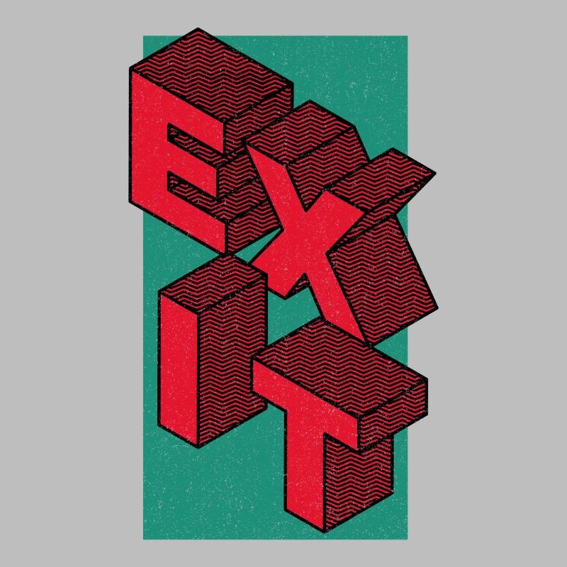 Exit - take the exit - in red