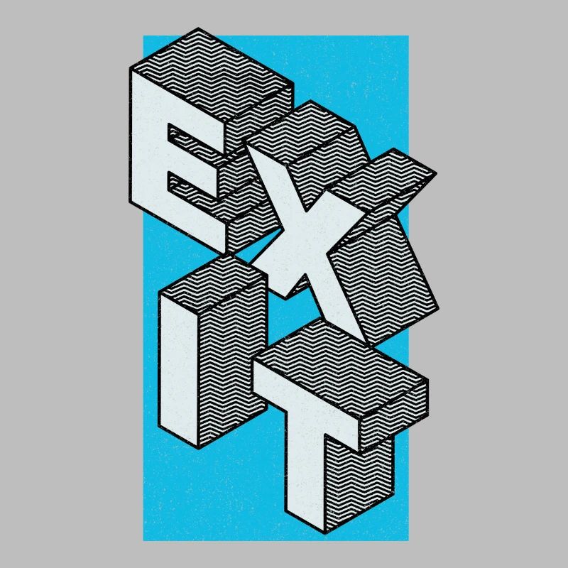 Exit - take the exit in blue