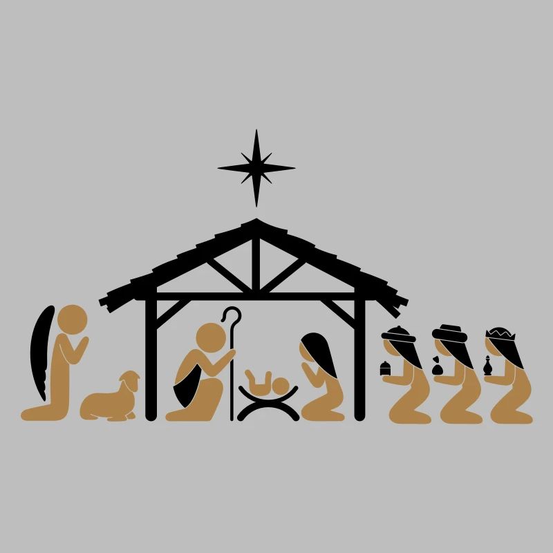 Weihnachtskrippe an Heiligabend