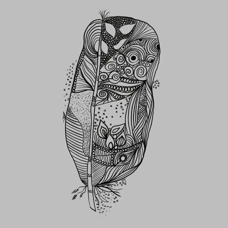 zentangle no two black