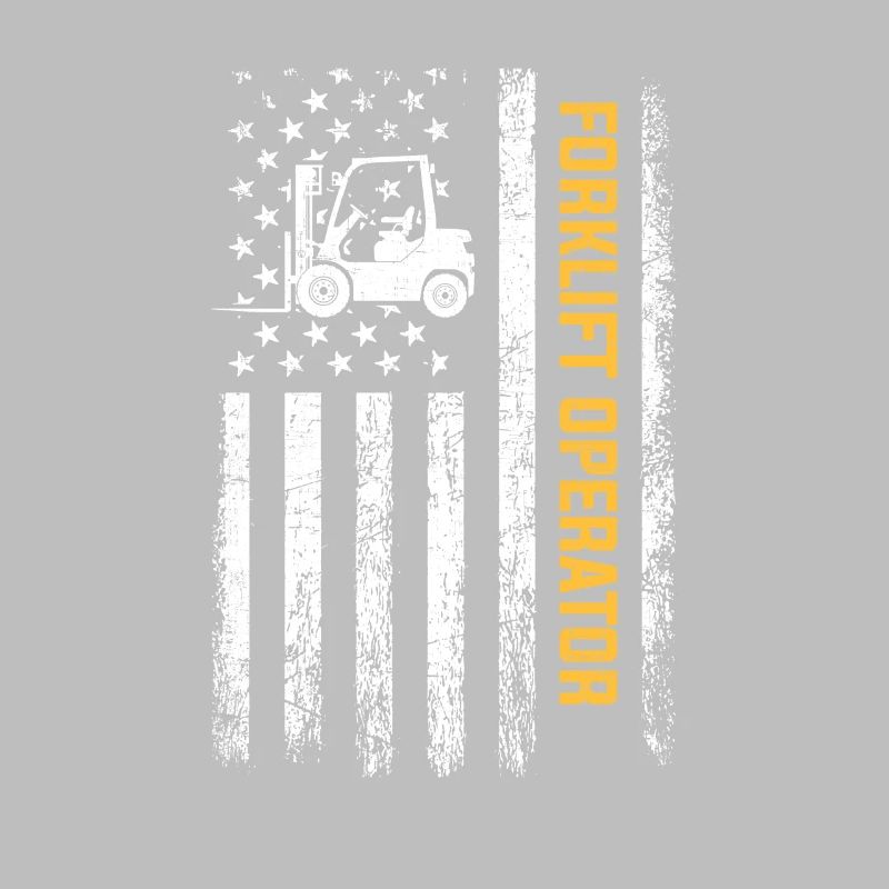 Forklift American forklift operator