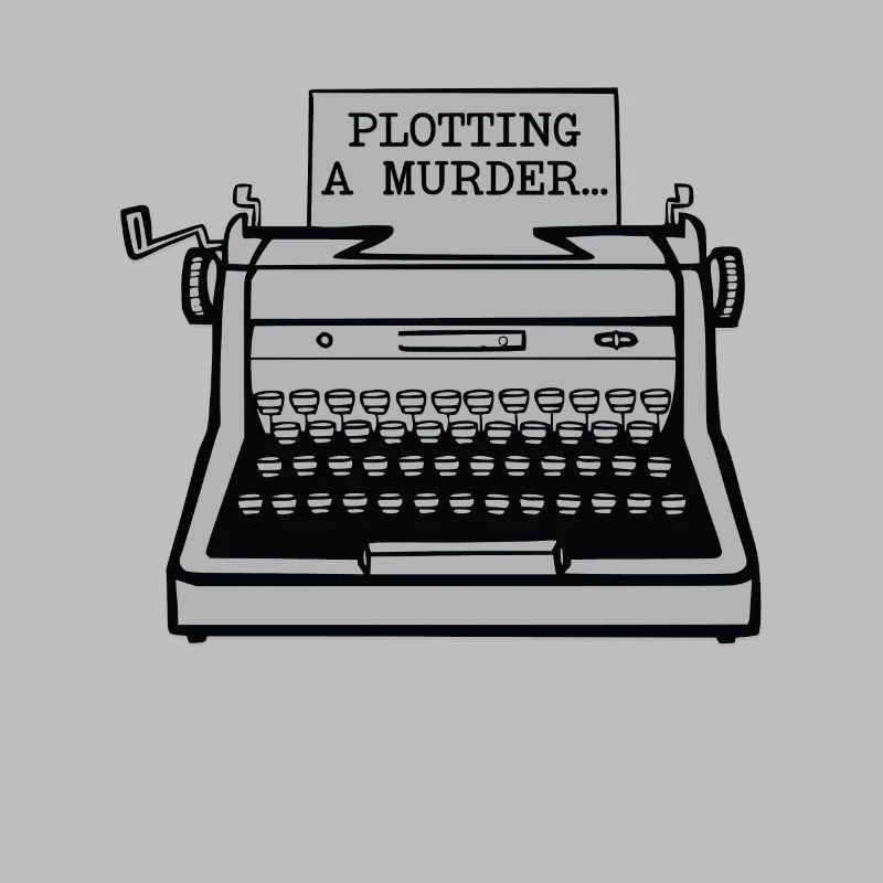 Plotting A Murder Typewriter Author Writer Book