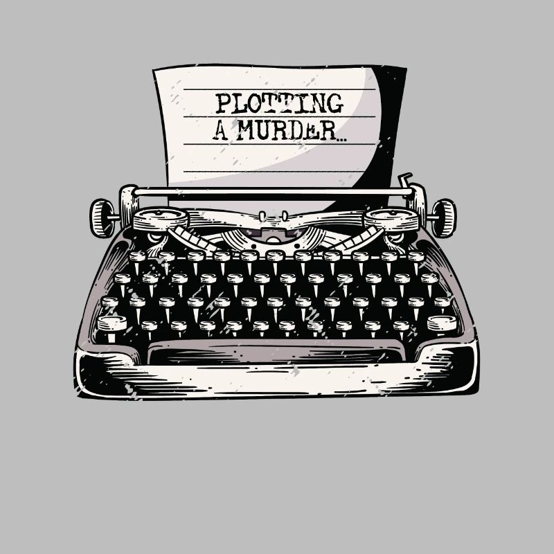 Plotting A Murder Typewriter Author Writer Book