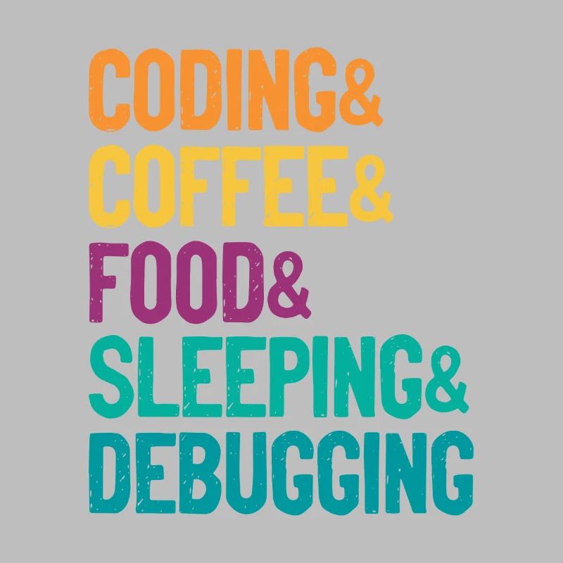 Coding Coffee Food Sleeping Debbuging Programmer C