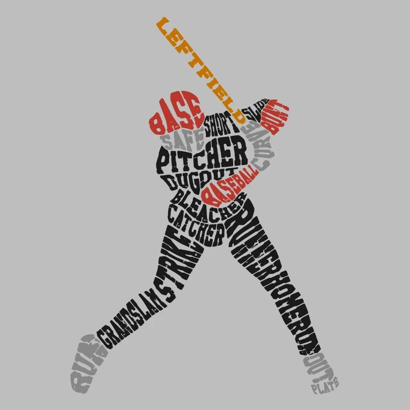 Batteur de nuages de mots de fan de baseball