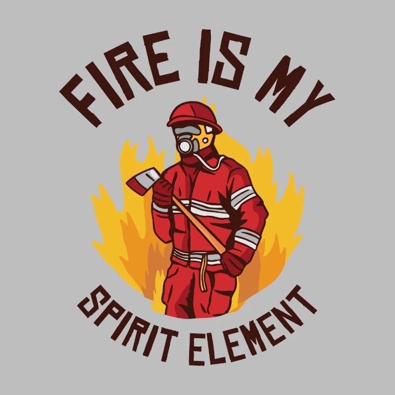 Élément de feu Pompier Pompier