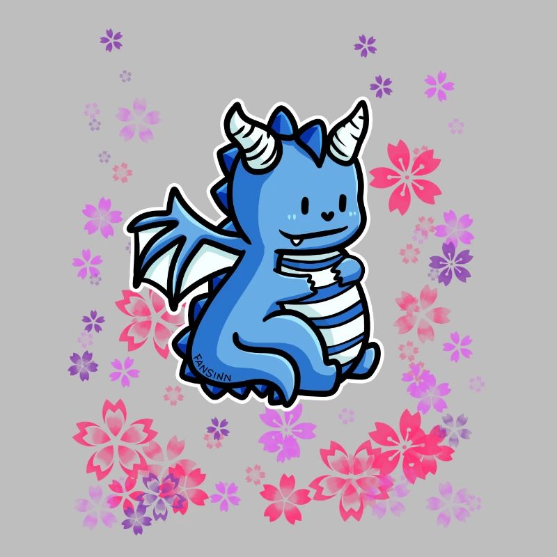 Pré de fleurs d’enfant dragon