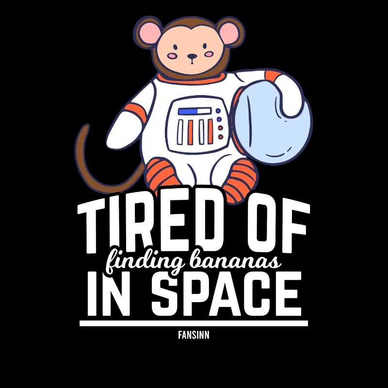 Monkey Moon Universe Space Astronaut