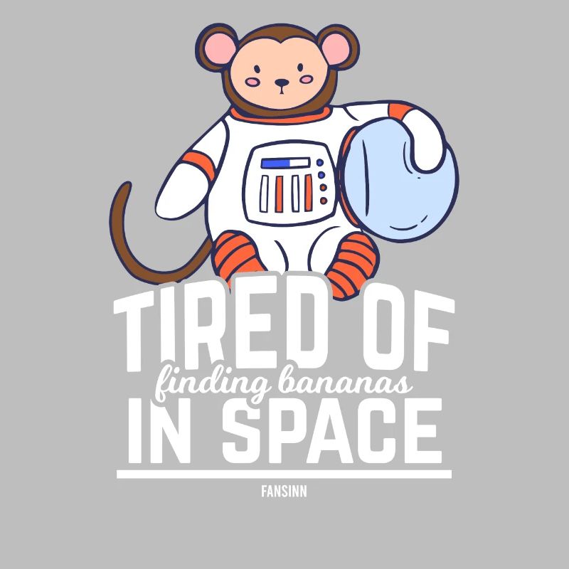 Monkey Moon Universe Space Astronaut