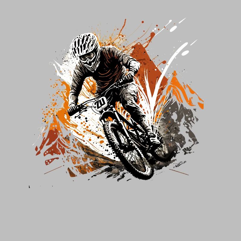 Conception cool de descente de VTT pour les fans de VTT