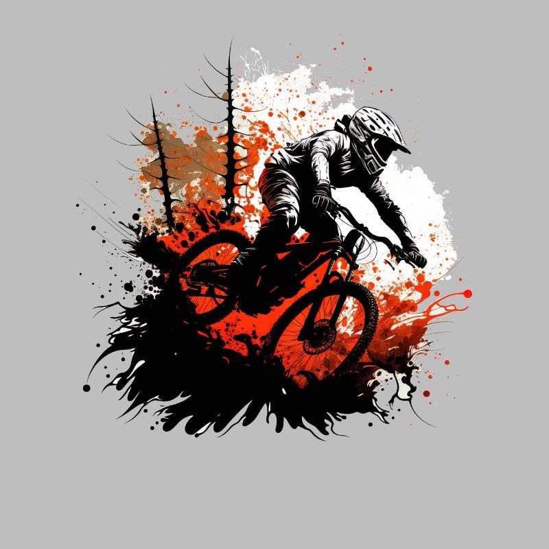 Conception cool de descente de VTT pour les fans de VTT