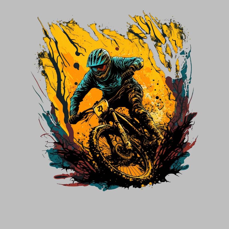 Conception cool de descente de VTT pour les fans de VTT
