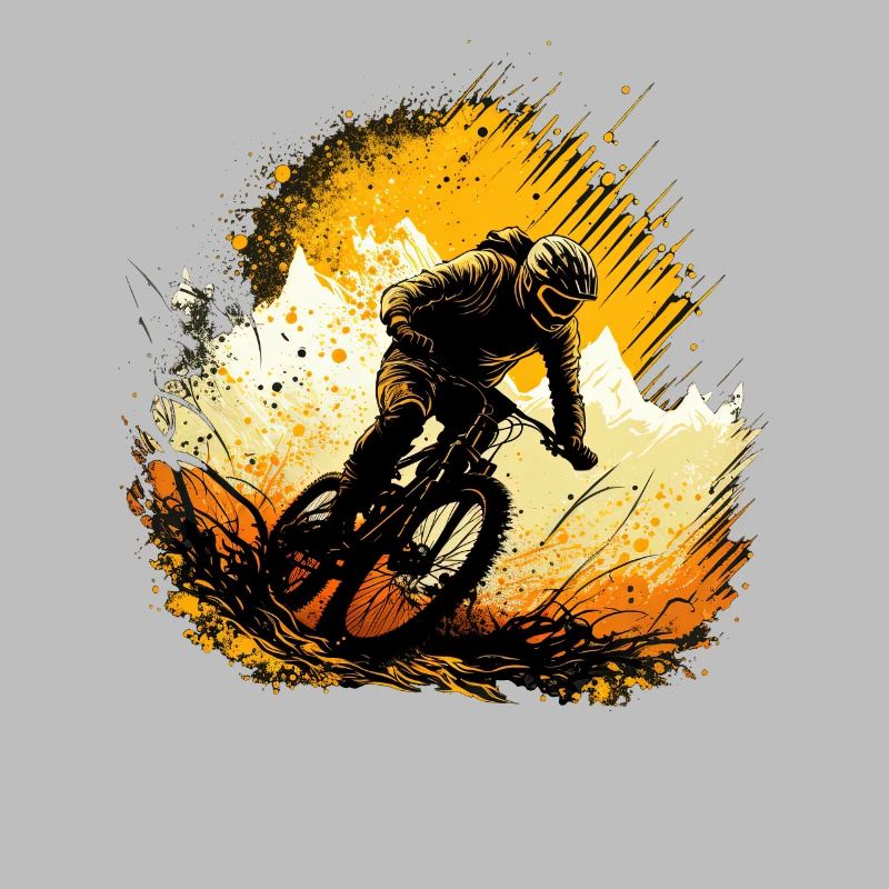 Conception cool de descente de VTT pour les fans de VTT