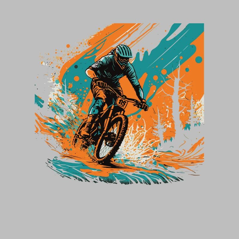 Conception cool de descente de VTT pour les fans de VTT