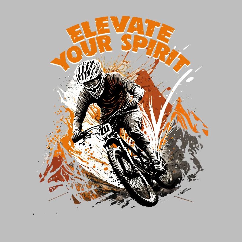 Conception cool de descente de VTT pour les fans de VTT