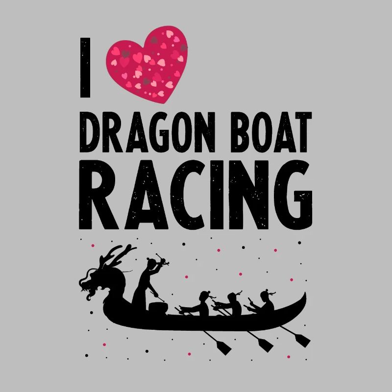 Drachenboot und Drachenboot Crew