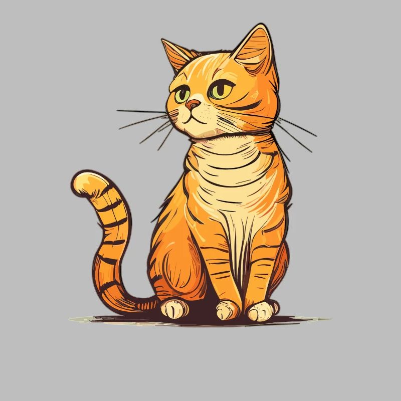Chat dans le style comique