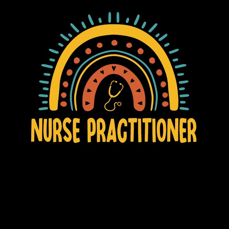 Krankenschwester Practitioner Boho Rainbow