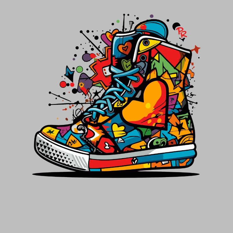 Liebe Sneaker Graffiti