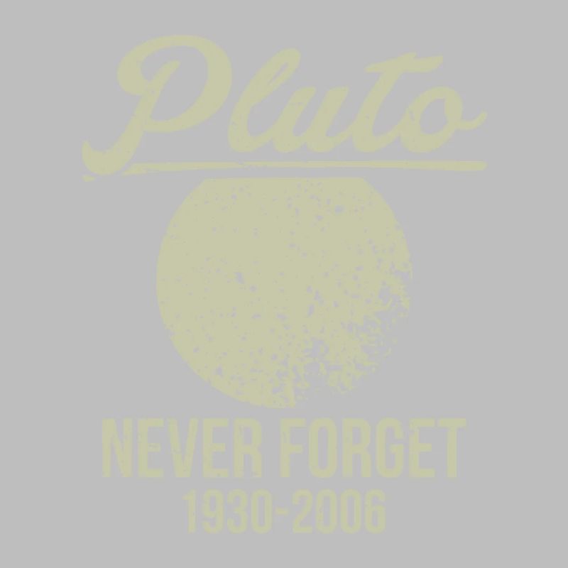 Pluto Never Forget Astronomy Tee