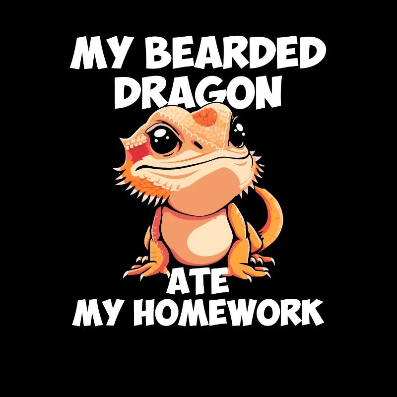bearded dragon ate my homework, reptile bearded