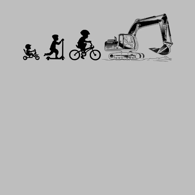 Evolution Liebhaber von Baggern