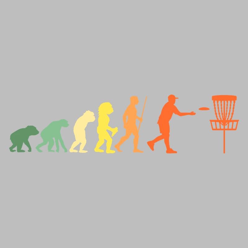 Disc Golf Funny Frisbee Geschenk Evolution Spruch