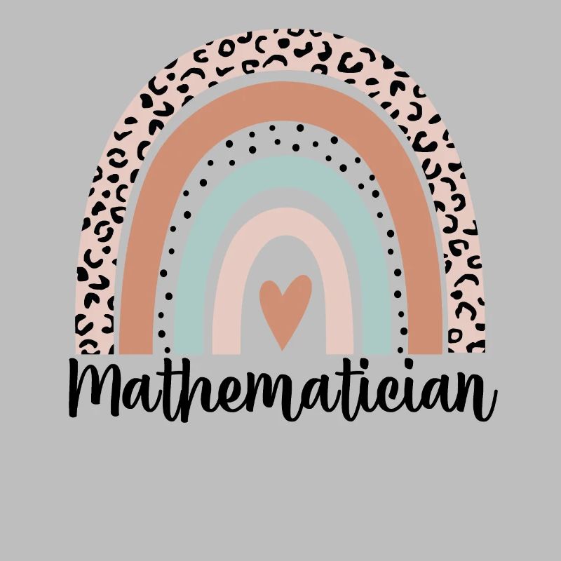 Mathématicien Rainbow Leopard Drôle de mathématicien