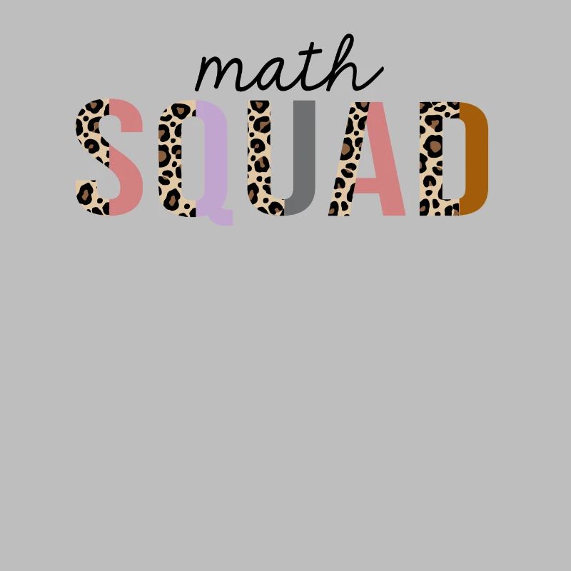 Math Squad Leopard Print Drôle