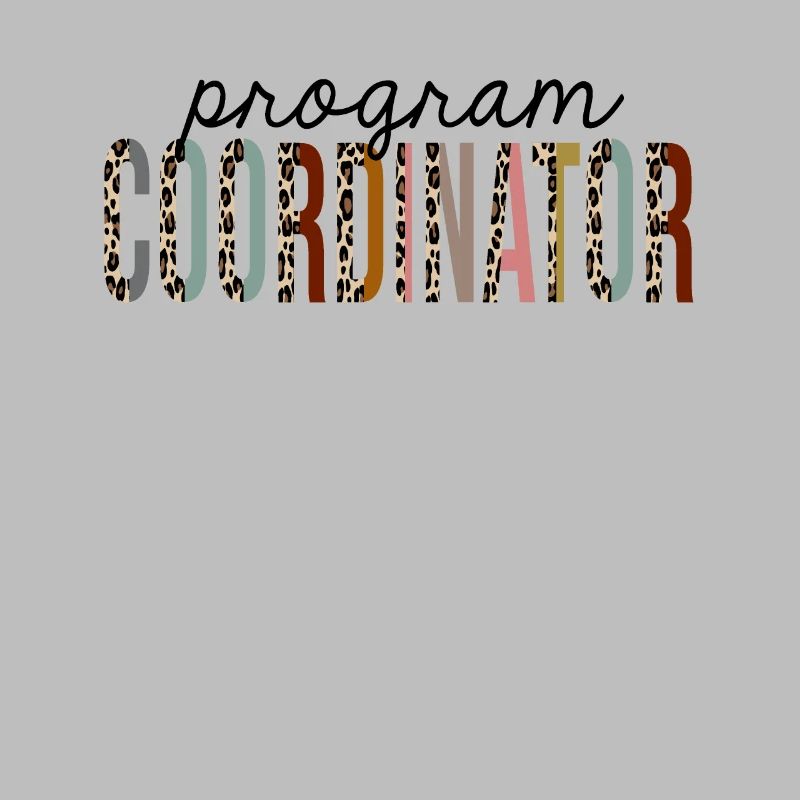 Programmkoordinator Leopard Print Funny