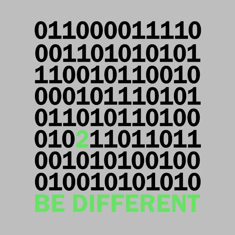 Cadeau Be Different Binary Code Nerd