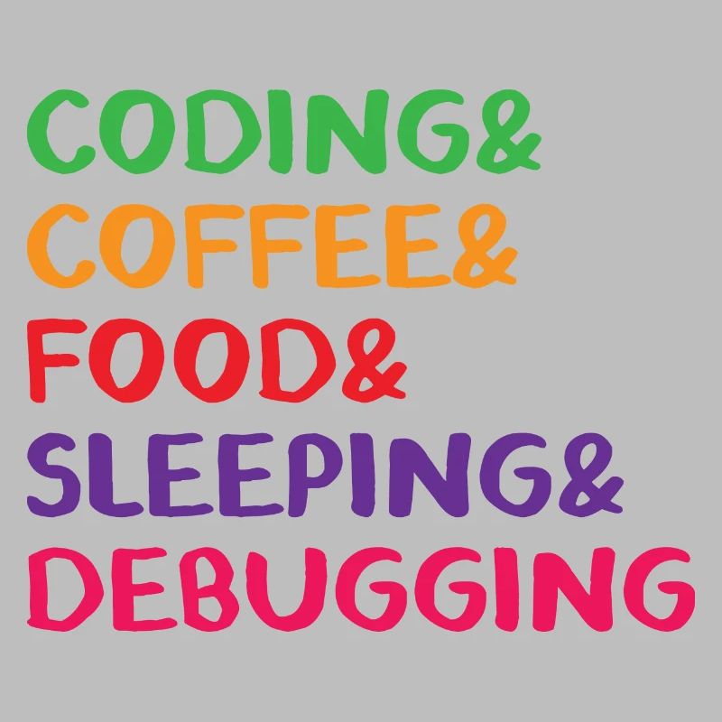Coding Coffee Food Sleeping Debbuging Programmer C