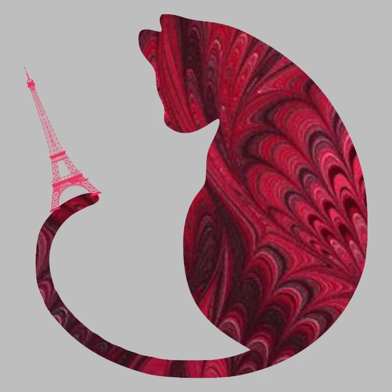 katze mit eiffelturm e 68