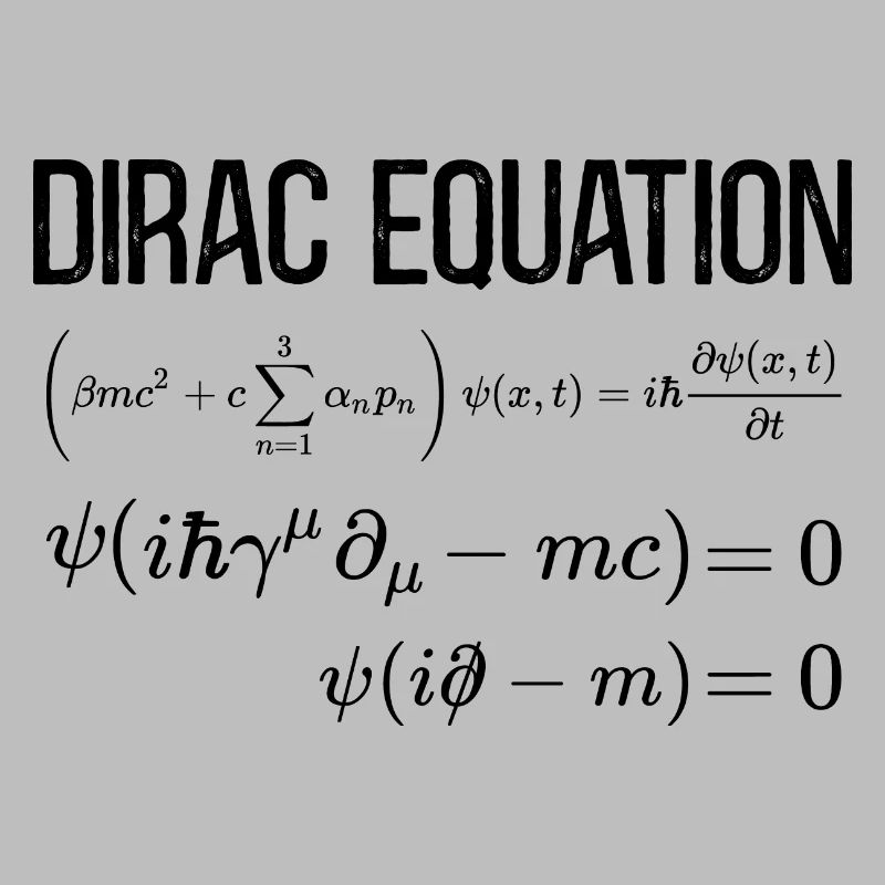Dirac Equation Mathematical-relativistic