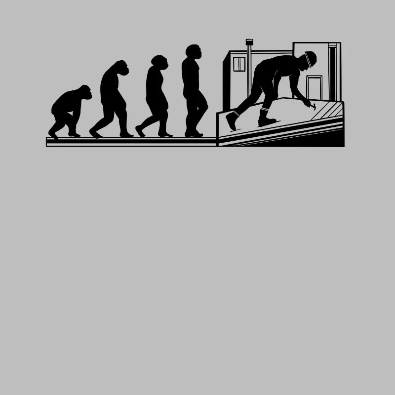 Dachdecker Handwerker Evolution Dachdeckerin